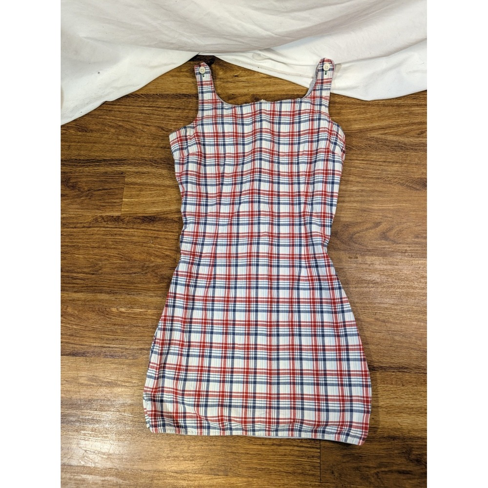 Vintage Y2K Tommy Hilfiger Plaid Dress Preppy Academia Classic Size 6